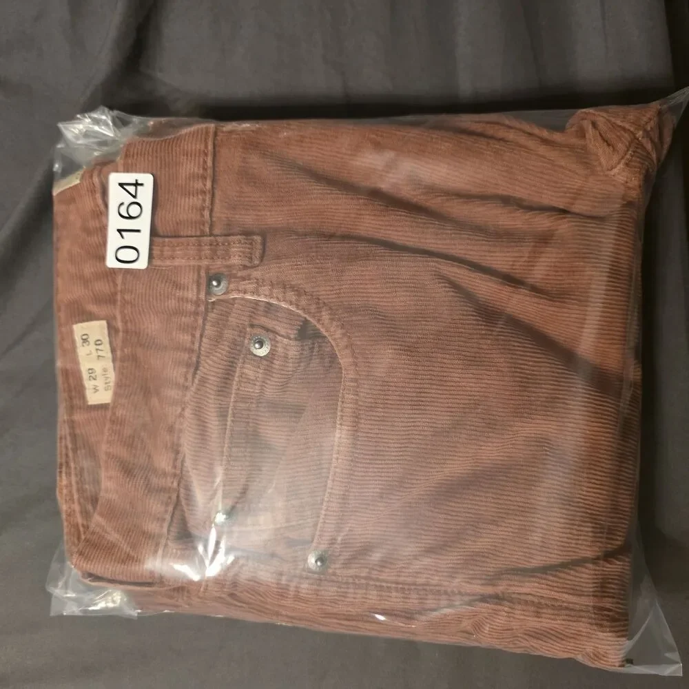 J.Crew 770 Slim Fit Brown Corduroy Stretch Tapered Pants Waist 29